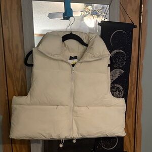 Cream Puffer Vest